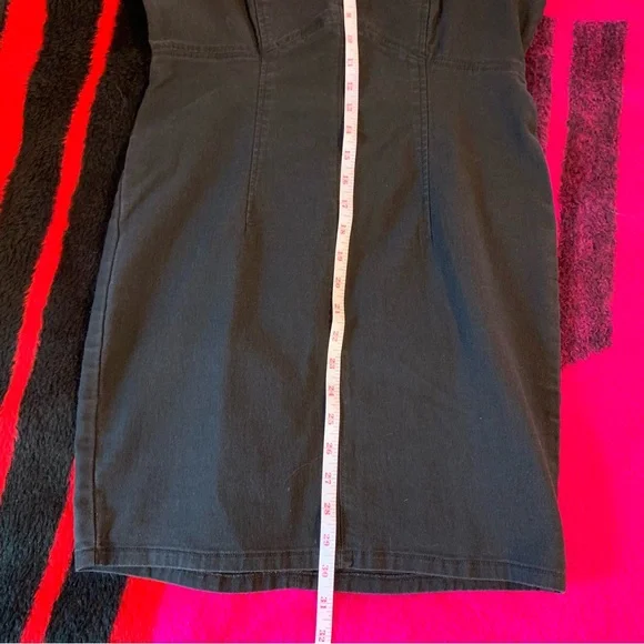 free people black denim dress - Picture 6 of 8